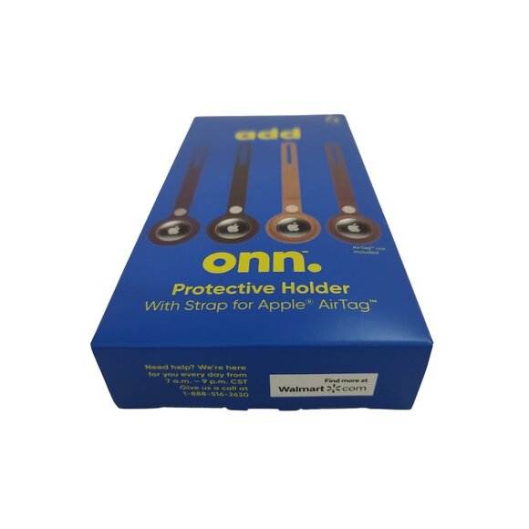 ONN. Protective Holder With Strap For Apple AirTag 4 Pack - Picture 3 of 5